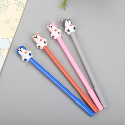 Creative Stationery Stereo Silicone End gel Pen Cute Student Cartoon Polar Bear Water Pen Office Signature Pen Manufacturer 