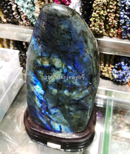 zhuxing jewelry firm natural stone labradorite ornaments