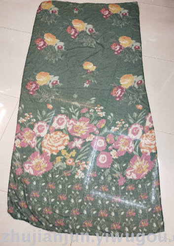 flowers blooming printing pattern fashion yarn scarf color style variety w