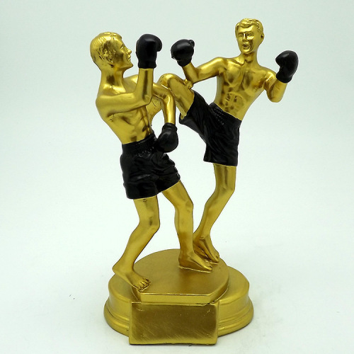 Factory Direct Sales Boxing Match Commemorative Gift Sports Award Trophy Resin Crafts Hx3131