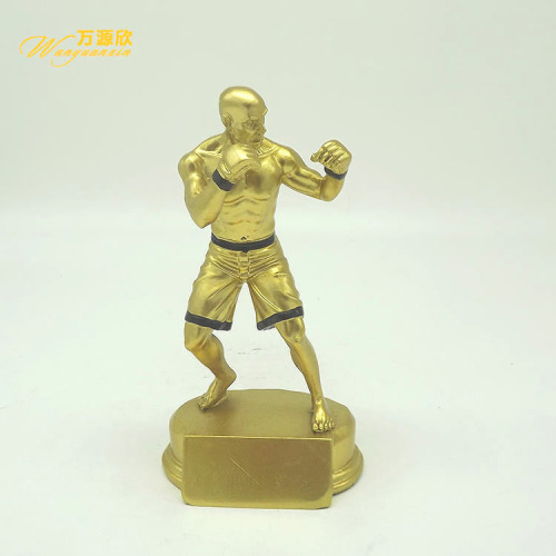 factory direct sales resin trophy sports award trophy boxing character craft commemorative gift hx3389