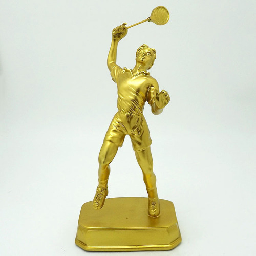 Badminton Commemorative Trophy Customized Resin Crafts Sports Award Trophy Factory Direct Sales Hx1409