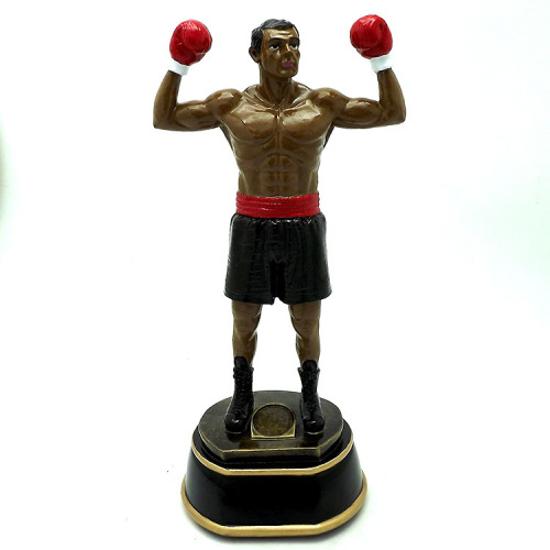 Factory Direct Boxing Athletes Craft Commemorative Gift Decoration Resin Trophy Sports Award Trophy