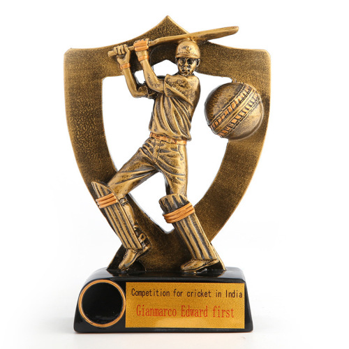 resin batsman award commemorative trophy resin metal plastic craft gift decoration hx1645