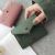New multi-functional lady's purse heart embroidery lychee grain simple small wallet Korean version New hot style