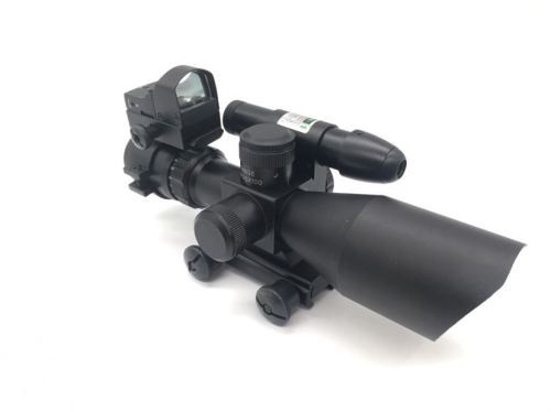 Exclusive for Cross-Border 2.5-10x40 Green ser Red Dot Integrated Cross Eight Times Telescopic Sight