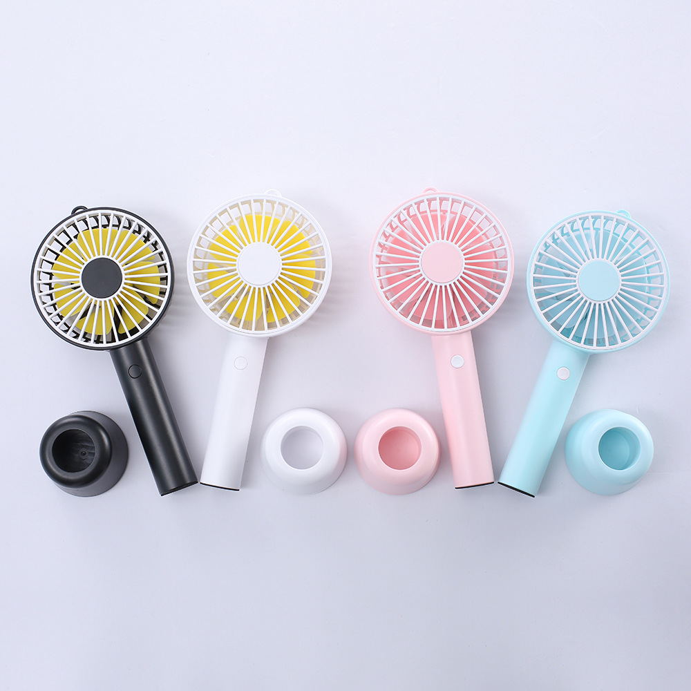 创意新款马卡龙风扇 带底座G6手持风扇 便携户外旅游风扇学生桌面