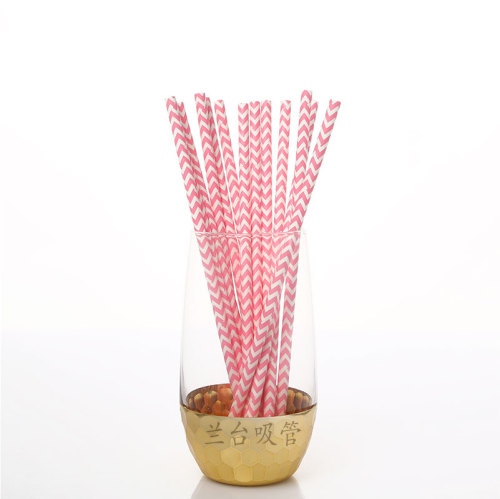disposable straw creative party paper straw paper straw coffee drink juice milk tea art straw