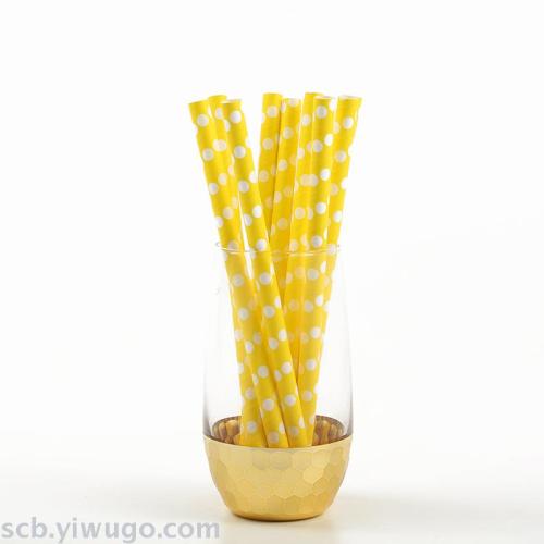 color straw paper disposable environmental creative juice art paper dessert table drink decoration striped party