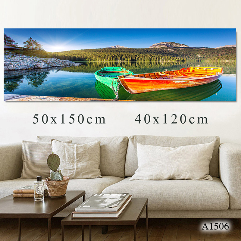 厂家直销高清定制风景油画床头画简约艺术壁画欧式沙发客厅装饰画