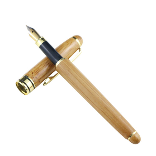 natural wooden dip pen creative company gift customized logo factory direct bamboo pen set