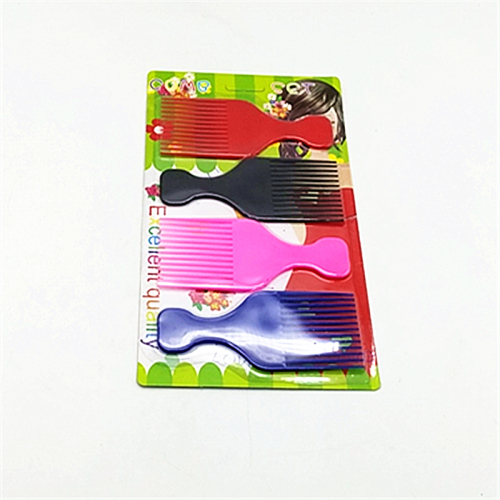sunshine department store card 4pc comb heat-resistant anti-static large fork comb wide tooth comb perm makeup updo hair pick comb