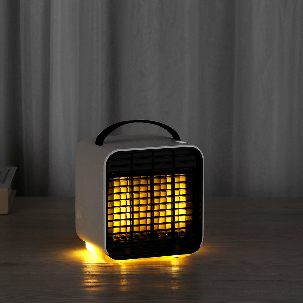 新款迷你冷风机家用宿舍办公小型桌面冷水机空调扇便捷式 USB风扇