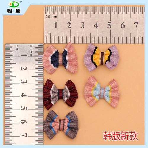 new mixed color ribbon bow handmade children‘s jewelry accessories socks accessories