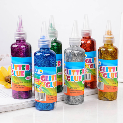 Zjdzjd [120 Ml Golden Powder Gum Cylinder Bottle Magic Glue Gilt Picture Specialized Glue