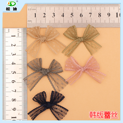lace bow handmade bow garment accessories ornament accessories
