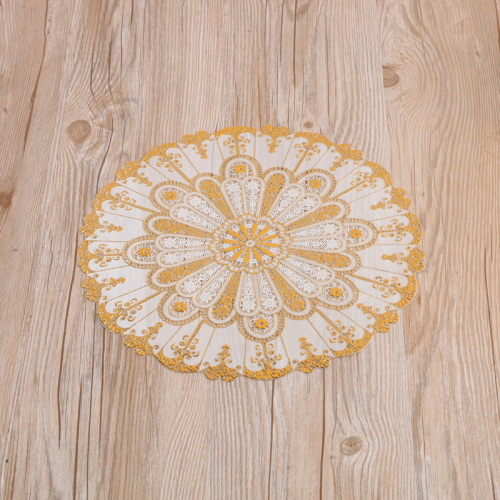 round pvc placemat ashtray pad cup mat bowl mat vase mat household insulation mat gilding dining table cushion