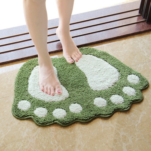 cute big feet absorbent floor mat bathroom entrance door mat bathroom non-slip mat toilet floor mat