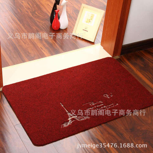 shida 4060 taobao hot selling rectangular anti-slip embroidered non-slip absorbent home mat non-slip mat