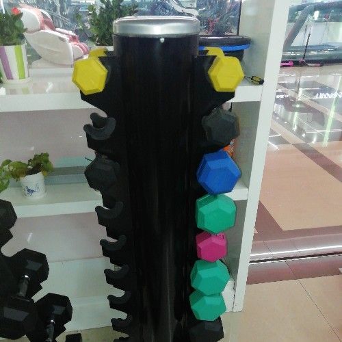 plastic coated dumbbell-hexagonal dumbbell， plastic dipping-spray pot ling， three-hole piece-barbell piece