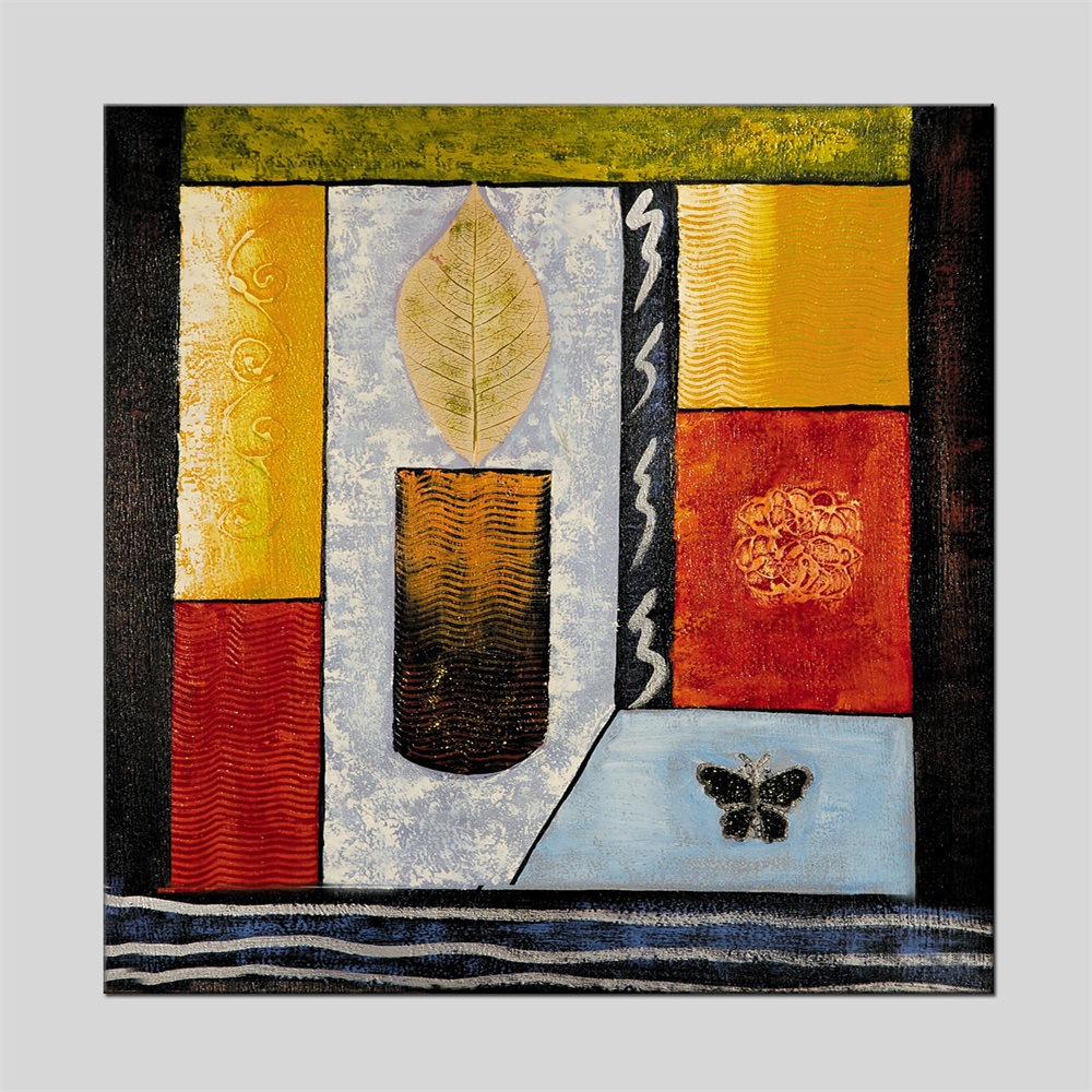 现代抽象半手绘油画 简约客厅装饰画抽象沙发背景墙挂画卧室餐厅