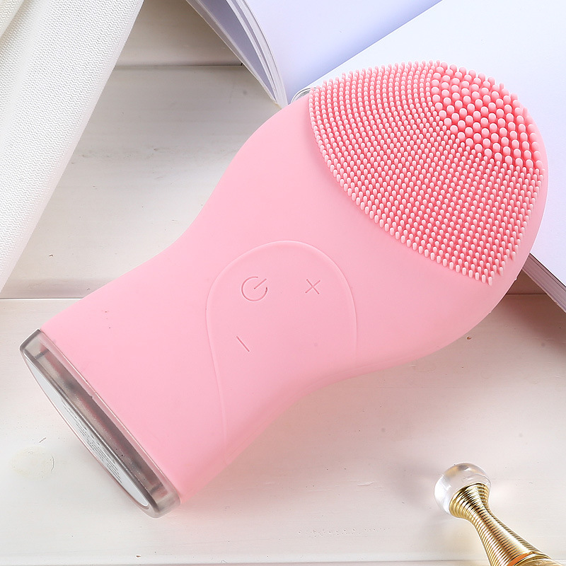 厂家直销新款电动超声波防水洁面仪批发清洁毛孔洗脸器