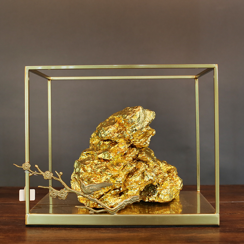 厂家新品中式招财风水金石为开家居软装工艺品电视柜送礼收藏摆件