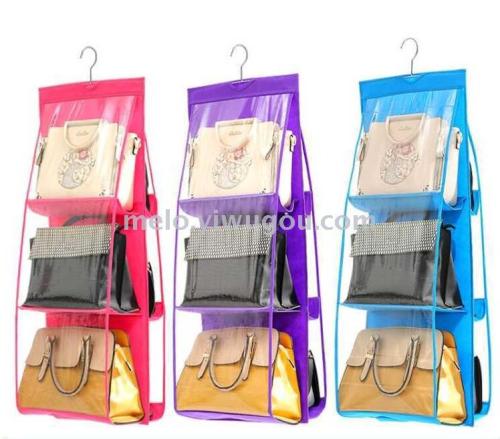 bag storage bag， double-sided multifunctional bag hanging storage bag， hangable organizing bag