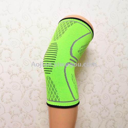 nylon Knitted Jacquard Knee Pads Sports Protective Gear Running Elastic Knee Pads Mountaineering Badminton Protection Knee 