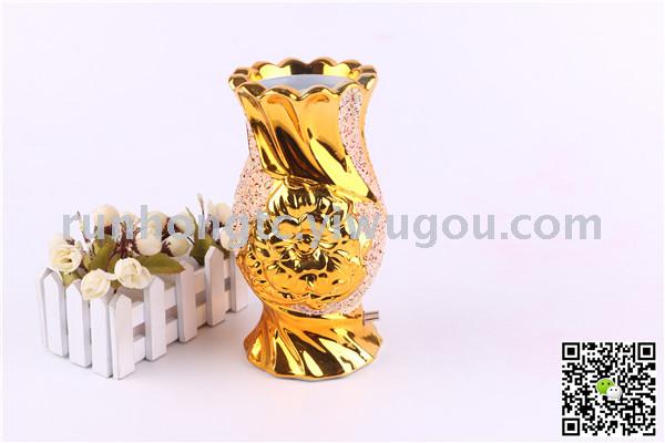 2019经典款阿拉伯电镀陶瓷香炉 碳炉电炉 家居工艺品