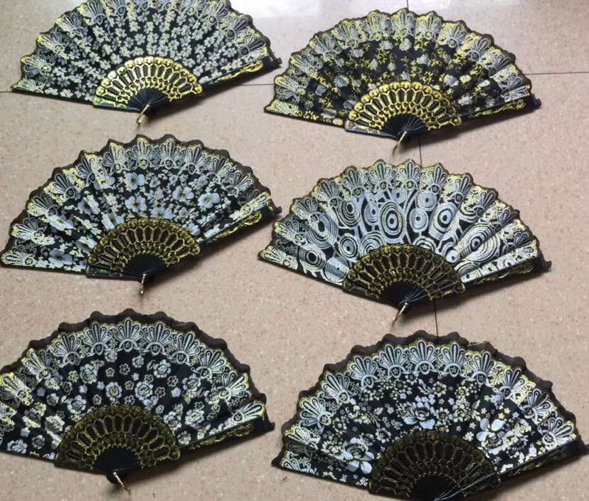 黑色中国风塑料扇