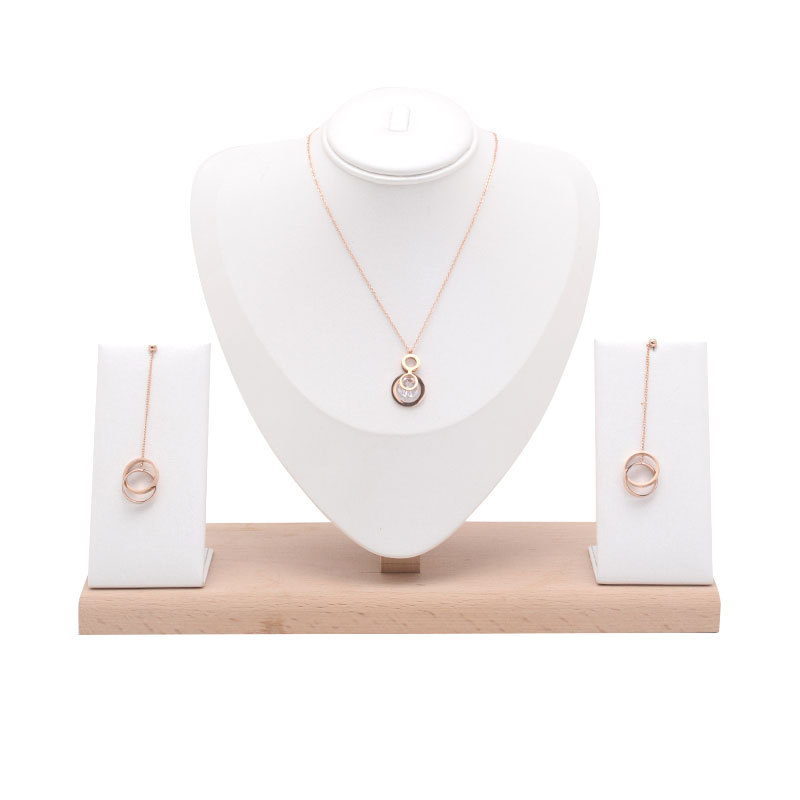 实木首饰项链展示架 耳钉展示收纳 套链模特架 吊坠架 饰品展示架