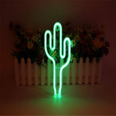 Cactus Led decorative towns hot style low - voltage flexible neon towns with modeling towns Christmas bedroom towns small night towns