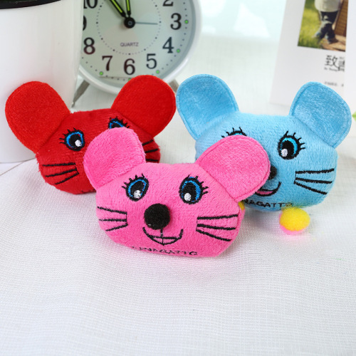 yifan embroidery cartoon mouse head plush toy accessories children‘s clothing shoes and bags accessories decoration customized wholesale