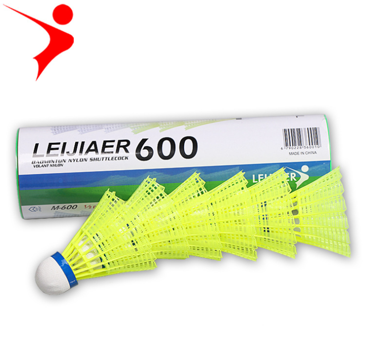 Lejiaer，雷加尔，6个桶装尼龙球，防风，耐打羽毛球,M600