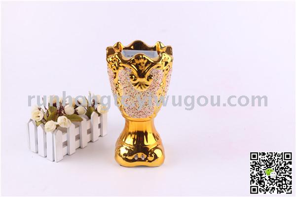 2019经典款阿拉伯电镀陶瓷香炉 碳炉电炉 家居工艺品