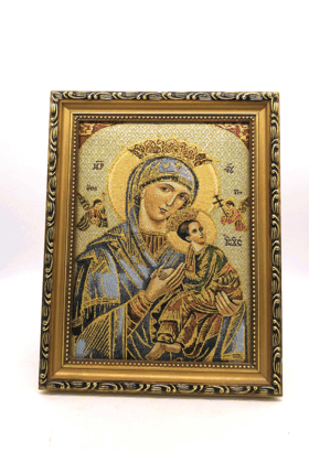 Religious articles decorated with tapestry paintings