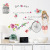 Creative new wholesale flower birdcage bedroom stickers can remove pink girls
