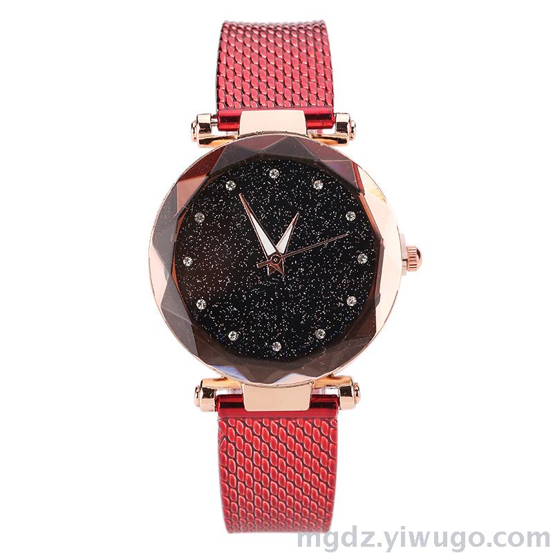 Manufacturer direct sales web celebrity douyin with the same type of girl stone watch hand with star surface network watch female students wholesale