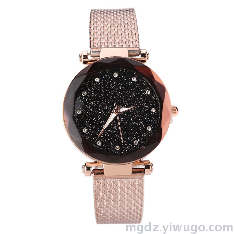 Manufacturer direct sales web celebrity douyin with the same type of girl stone watch hand with star surface network watch female students wholesale