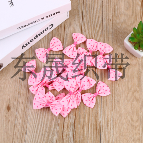 Two-Tone Dot Pattern DIY Handmade Bow Decoration New Wedding Celebration Decoration Exquisite Home Textile Small Jewelry