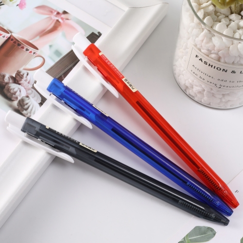 Wangang K-10 Three-Color Positive Energy Press Neutral Oil Pen Ballpoint Pen Ballpoint Pen Oily 0.5mm Black Red Blue Automatic