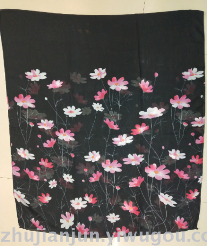 daffodils fashion thin 32 cashmere-like printed 2-head split scarf shawl