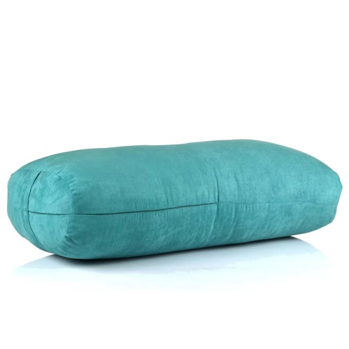 Yoga Pillow Faux Suede Multi-Source River Cotton Pillow Support Customized round Yoga Lumbar Pillow Cushion 