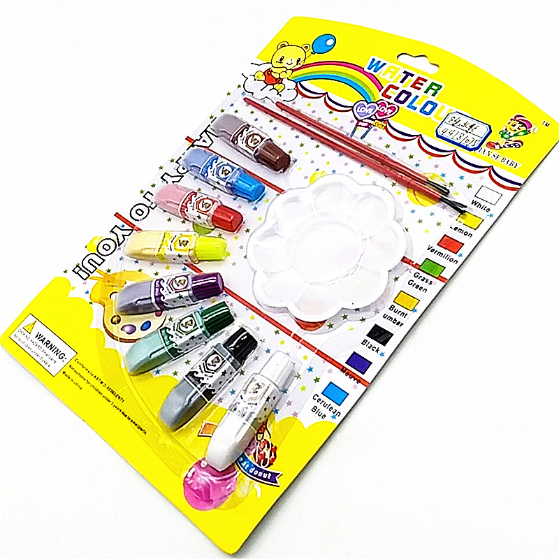 许声友百货  颜料盘绘画笔儿童学生专用绘画水彩套装笔颜料