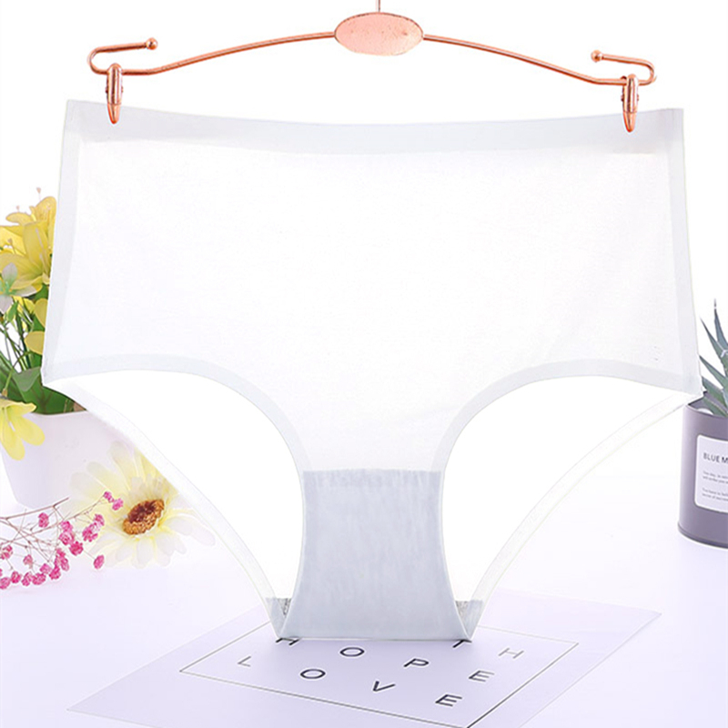 中腰一片式冰丝无痕内裤 分码跨境热销女式性感三角内裤 62003