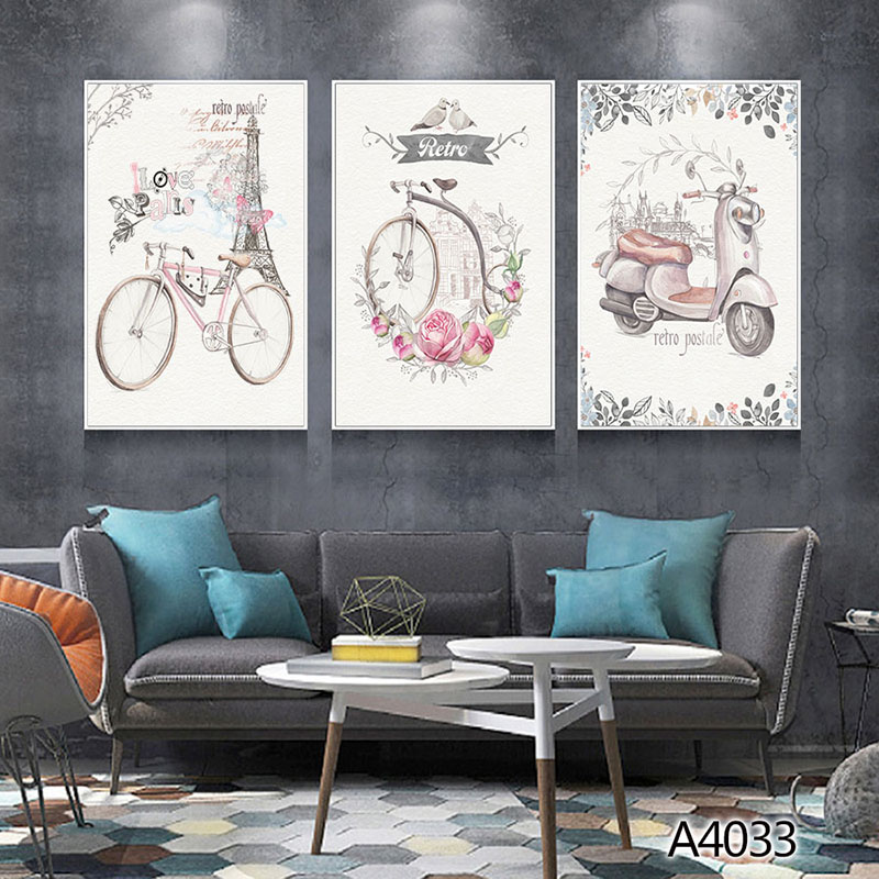 厂家直销挂画卧室客厅油画 现代小埃菲尔铁搭装饰画沙发背景壁画