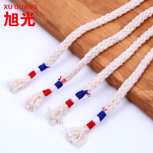 cotton string eight-strand original white cotton tape hand-scratched thread three-color matching clothing decoration strong and durable accessories can be customized