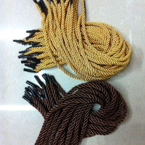 factory direct three-strand portable rope new creative golden gift box three-strand rope polyester filament light twisted rope wholesale