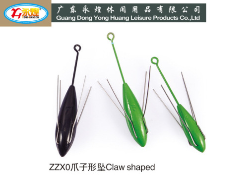 yonghuang claw-shaped lead pendant sea fishing accessories throwing rod pendant fast lead fishing fishing pendants